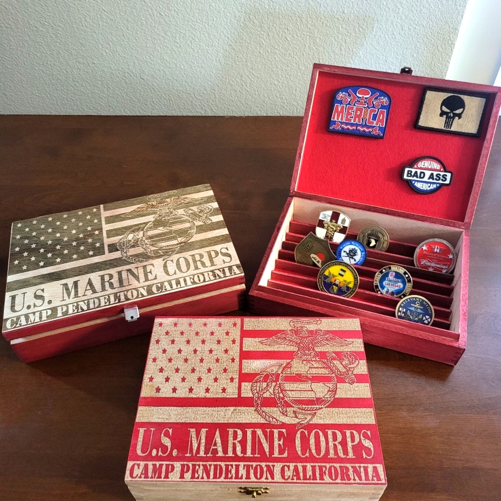 Marine Coin, jewelry or small treasures box
